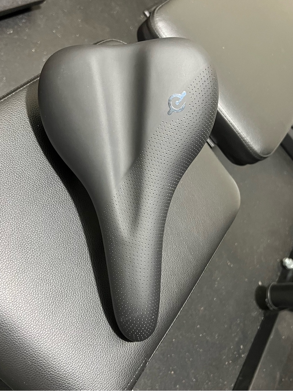 Peloton Black Ergonomic Wide Bike Saddle with Center Channel